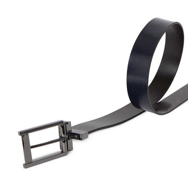 Calvin Klein Pánský pásek Calvin Klein Adj/Rev Faceted Lux K50K510931 Black/Navy BAX