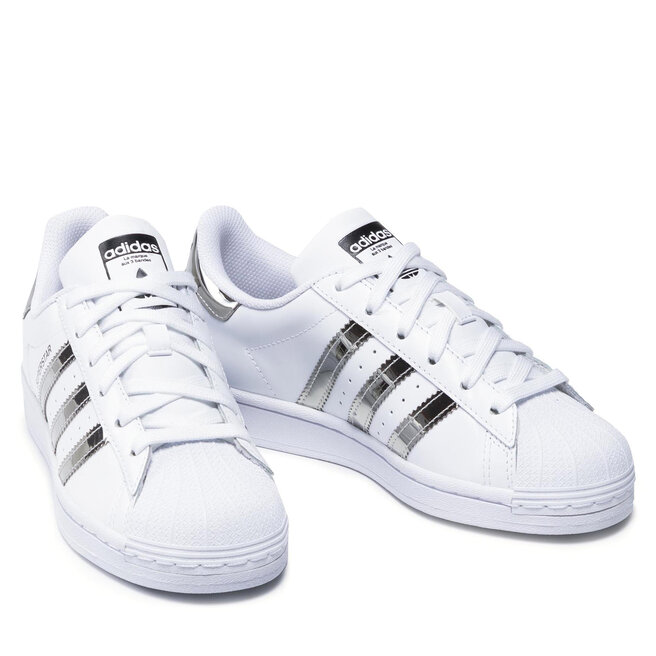 superstar metallic white/silver