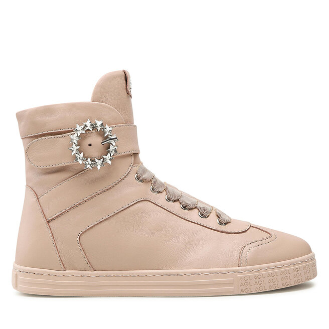Sneakersy AGL Gemma High - Beżowy