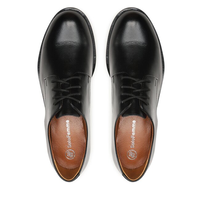 Solo Femme Oxford Schuhe Solo Femme 96607-05-C57/000-03-00 Schwarz