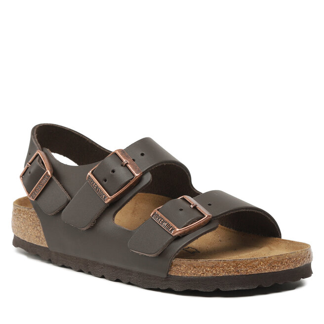 Sandale Birkenstock Milano Bs 34103 Dark Brown 34103 imagine noua 2022