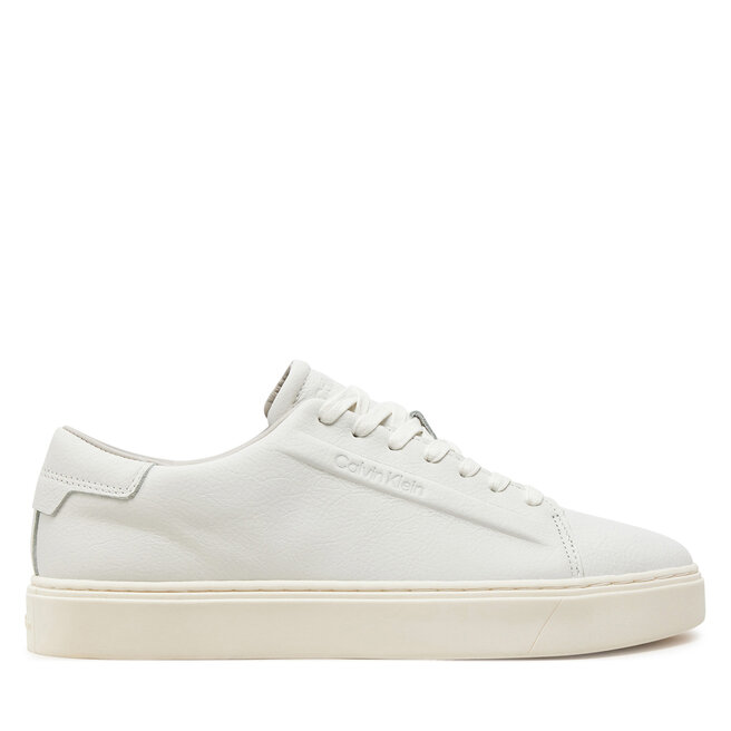 Sneakersy Calvin Klein Low Top Lace Up Lth - Biały
