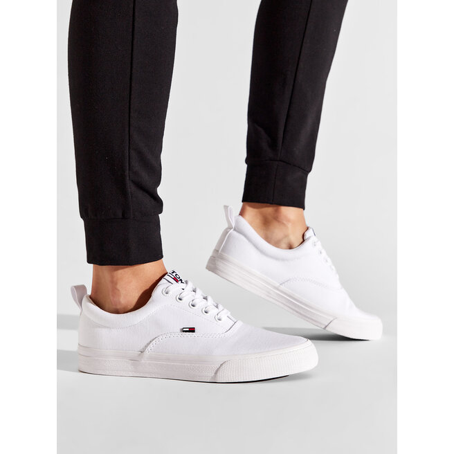Tommy Jeans Гуменки Tommy Jeans Classic Tommy Jeans Sneaker EN0EN00986 White 100