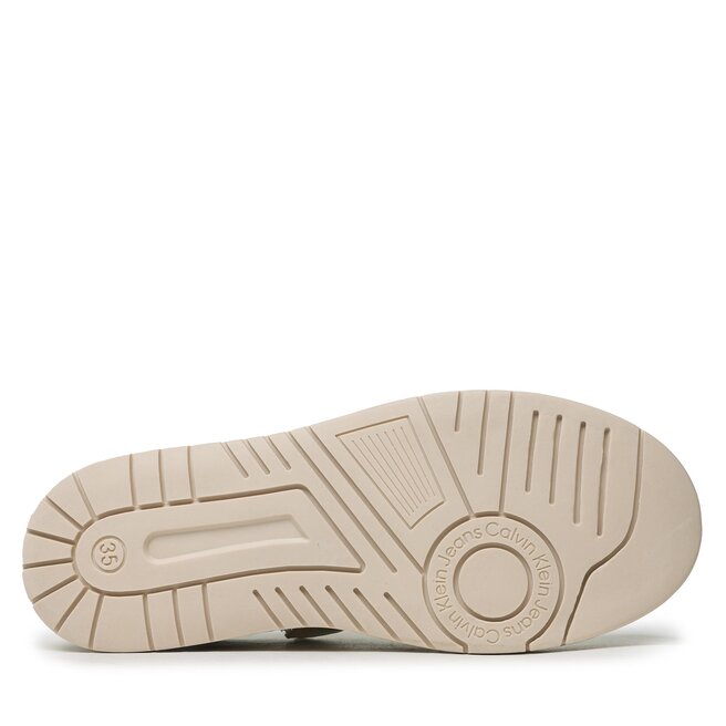 Calvin Klein Jeans Сникърси Calvin Klein Jeans Low Cut Lace-Up Sneaker V3X9-80552-1355 S Beige/Milk A360