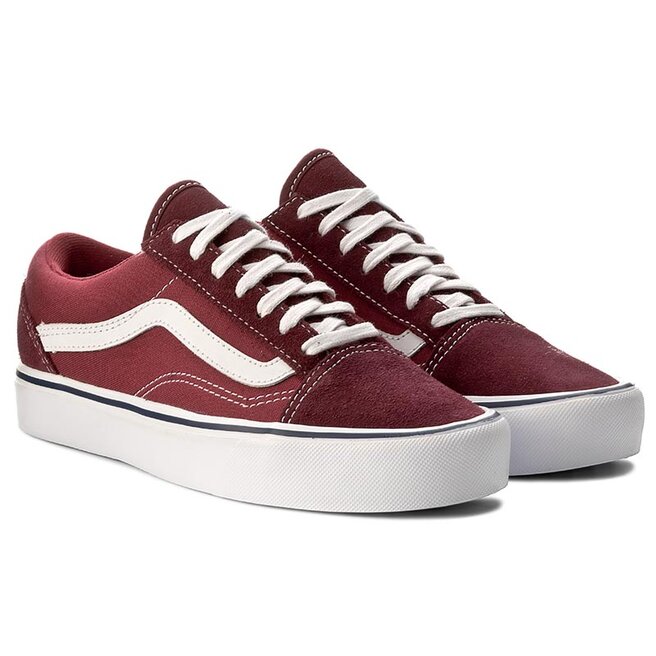 Vans old cheap skool lite burgundy