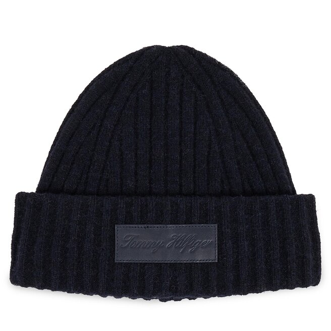 Czapka Tommy Hilfiger Twist - Granatowy