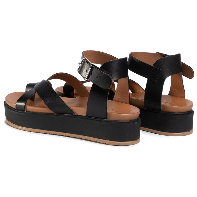 Sandały Inuovo 112042 Czarny | eobuwie.com.pl