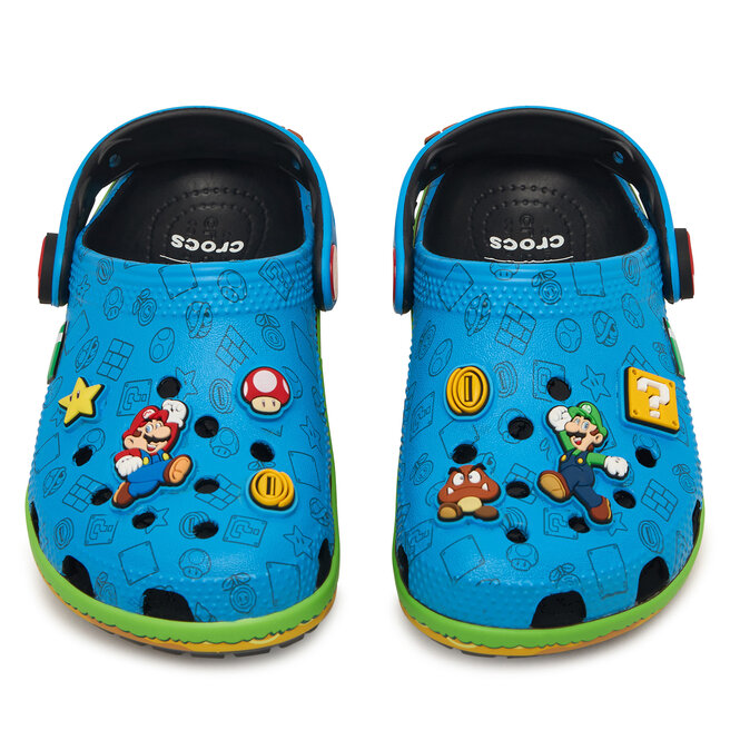 Klapki Crocs Super Mario Core Classic Clog Kids 212140 Kolorowy -