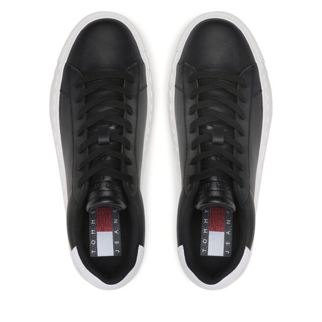 Tommy Jeans Sportcipő Tommy Jeans Leather Outsole EM0EM01159 Black BDS