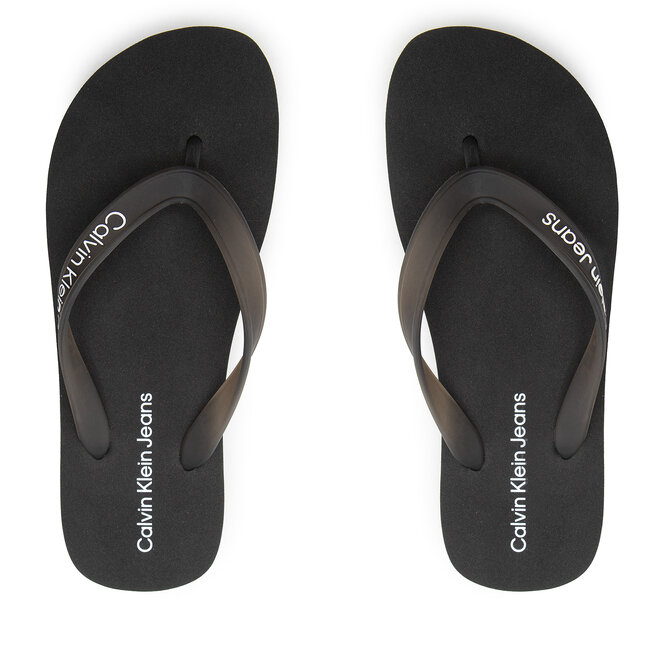 Calvin Klein Jeans Zehentrenner Calvin Klein Jeans Beach Sandal Flatform YW0YW00716 Black BDS