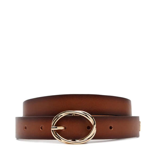 Pasek Damski Tommy Hilfiger Th Chic 2.5 Burnished - Brązowy