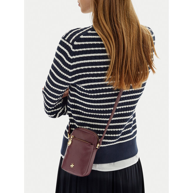 Torebka Beverly Hills Polo Club C-BHPC-L-004-08 Bordowy -