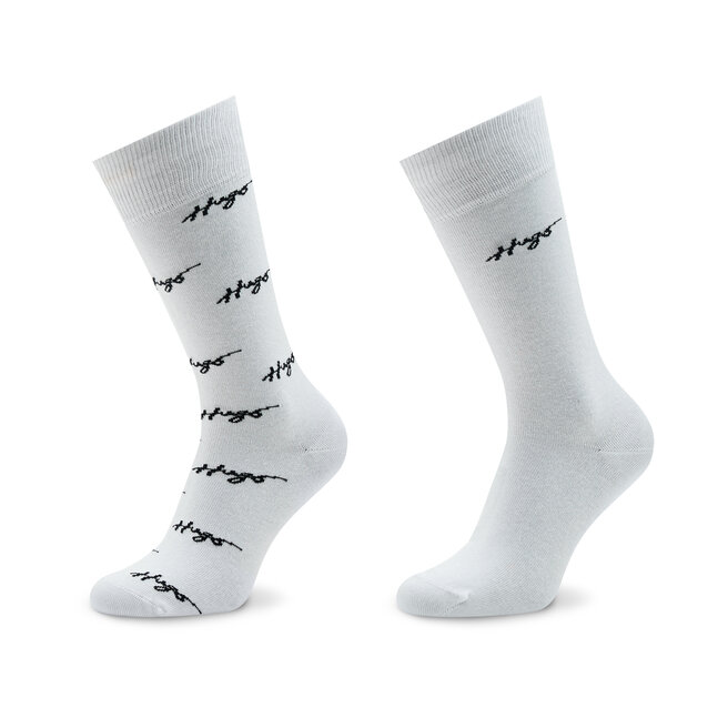 Κάλτσες Ψηλές Ανδρικές Hugo 50491194 Λευκό