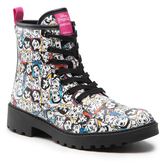 Geox Туристически oбувки Geox J Casey G. D J2620D 00004 C0653 D White/Multicolor