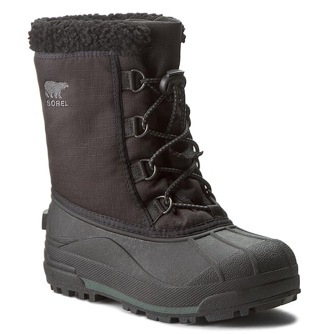 niegowce Sorel Youth Cumberland NY1886 Black 010 eobuwie .pl