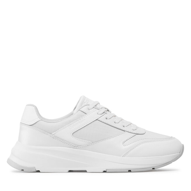 Sneakersy Calvin Klein Low Top Lace Up Mix - Biały