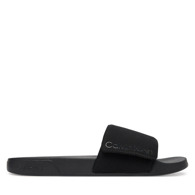 Klapki Calvin Klein Ess Slide Adj Monobrand Cv HM0HM02115 Zielony -