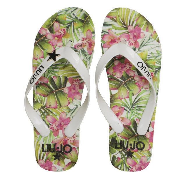 Liu Jo Джапанки Liu Jo Cibattina Alta Beac VA3105 E0396 White Jungle 09R35