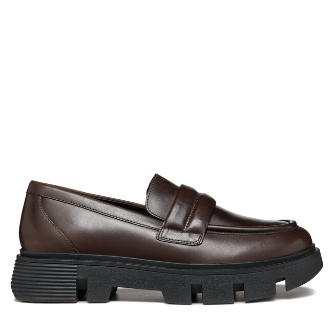 Loafersy Geox D Vilde D46UAC 00043 - Brązowy