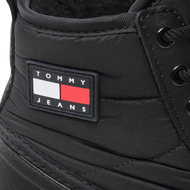 Tommy Jeans Polokozačky Tommy Jeans Fashion Boot EN0EN01912 Black BDS
