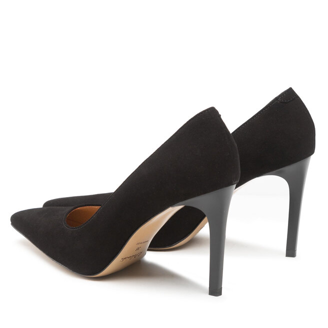 R.Polański High Heels R.Polański 1572 Czarny Zamsz