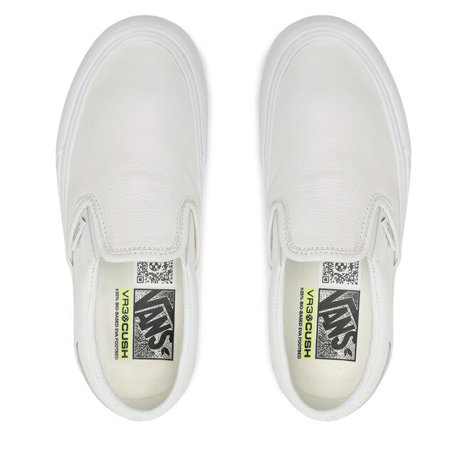 Vans light gray slip on sales