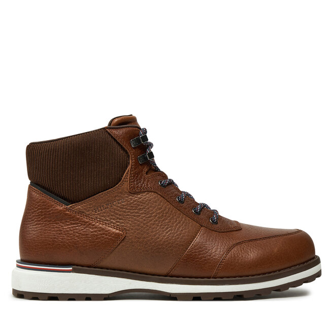 Trzewiki Tommy Hilfiger Corporate Warm Outdoor Lth Boot - Brązowy