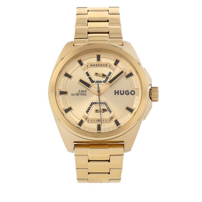 Ρολόι Hugo Expose 1530243 Gold/Gold