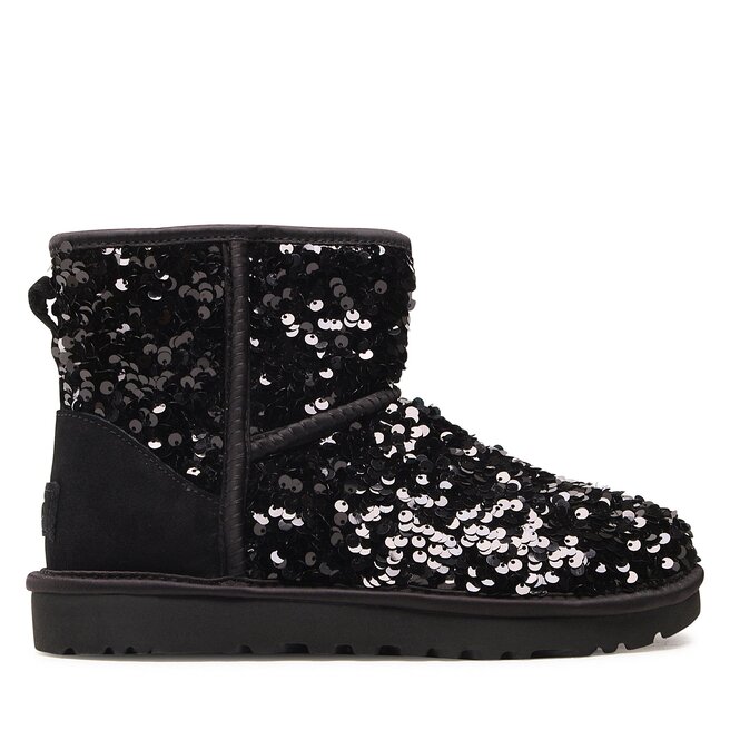 Ugg Pantofi Ugg W Classic Mini Chunky Sequin 1130602 Blk
