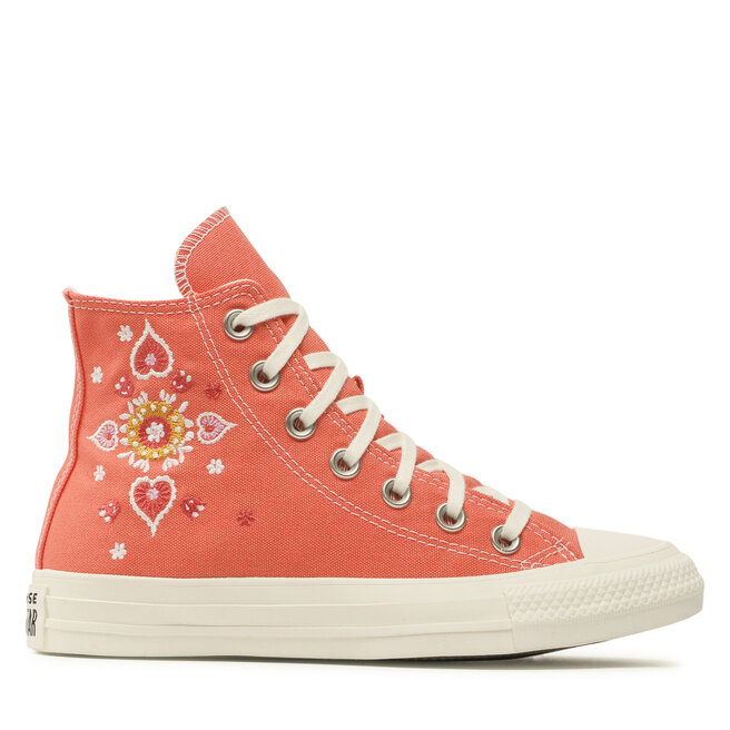 Converse Кецове Converse Ctas Hi A02203C Broght Madder/Egret/Black