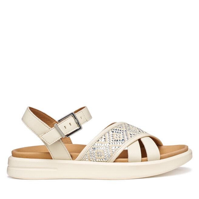 Sandały Geox D Xand 2S D65PAB 09B11 C1122 Écru - kobiece