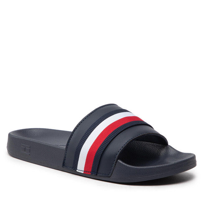 Παντόφλες Tommy Hilfiger Corporate Web Detail Slide FW0FW06719 Desert Sky DW5