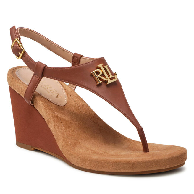 Lauren Ralph Lauren Сандали Lauren Ralph Lauren Jeannie 802784574008 Deep Saddle Tan