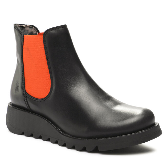 Fly London Ghete Jodhpur Fly London Salvfly P143195083 Black (Orange Elastic) 083