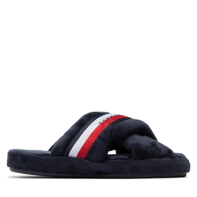 With Comfy Sky DW5 Desert FW0FW06587 Hausschuhe Home Straps Slippers Hilfiger Tommy