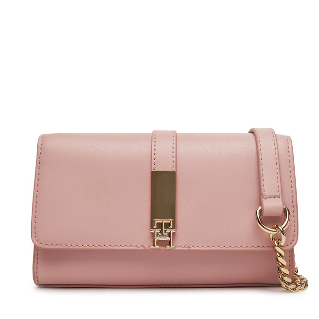 Torebka Tommy Hilfiger Th Heritage Mini Crossover Chain - Różowy