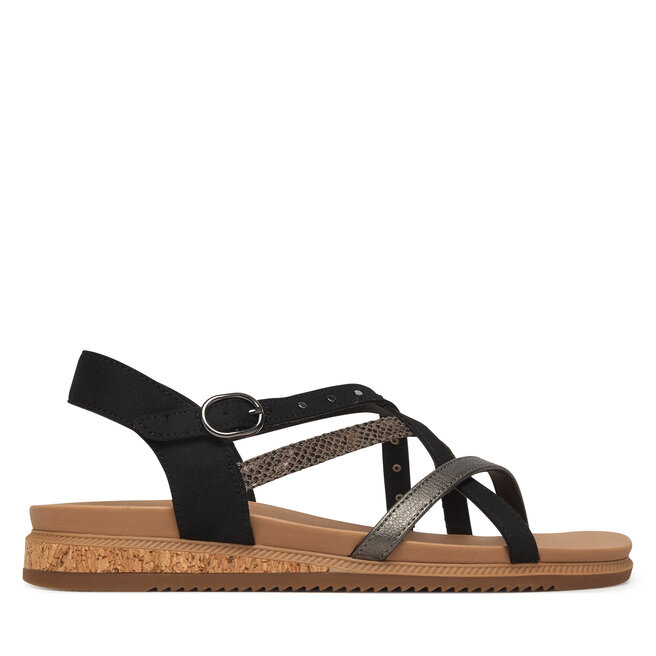 Sandały Skechers Desert Kiss Low 114713/BLK Czarny - kobiece