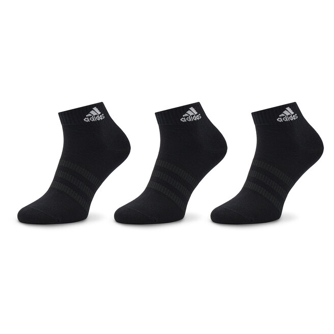 Σετ 3 ζευγάρια κοντές κάλτσες unisex adidas Thin and Light Ankle Socks 3 Pairs IC1282 black/white