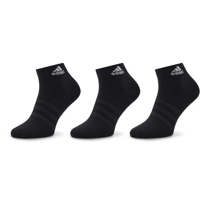 Zestaw 3 par niskich skarpet unisex adidas Thin and Light Ankle Socks 3 Pairs - Czarny
