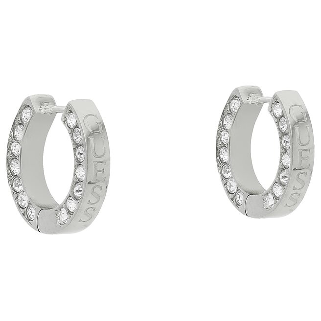 Kolczyki Guess Circle Lights JUBE03 160JW - rodowanie