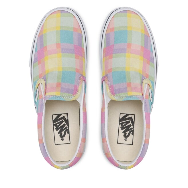 Pastel vans slip top on