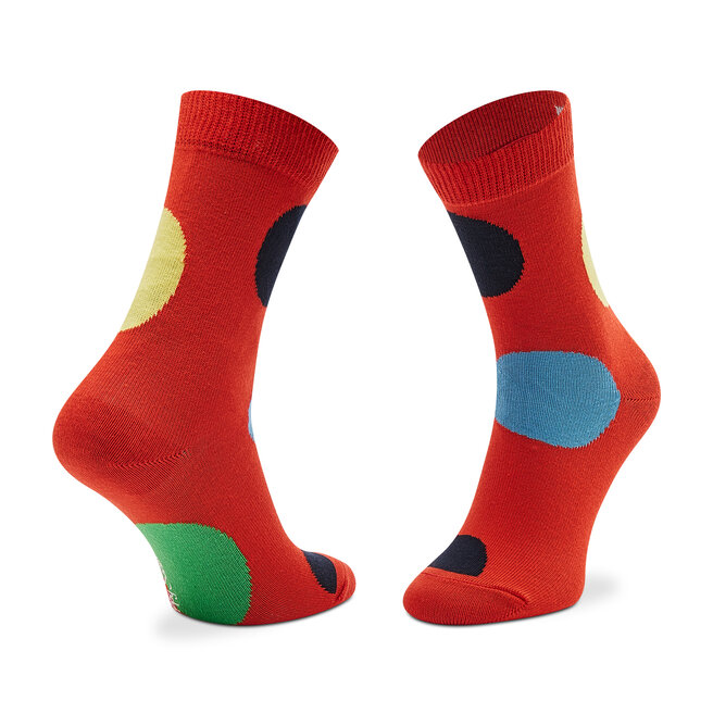 Happy Socks Σετ ψηλές κάλτσες παιδικές 2 τεμαχίων Happy Socks KLAI02-6500 Κόκκινο