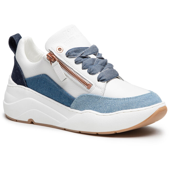 Sneakers Cycleur De Luxe Coryn Zip CDLW211148 White/Jeans Cycleur De Luxe imagine noua