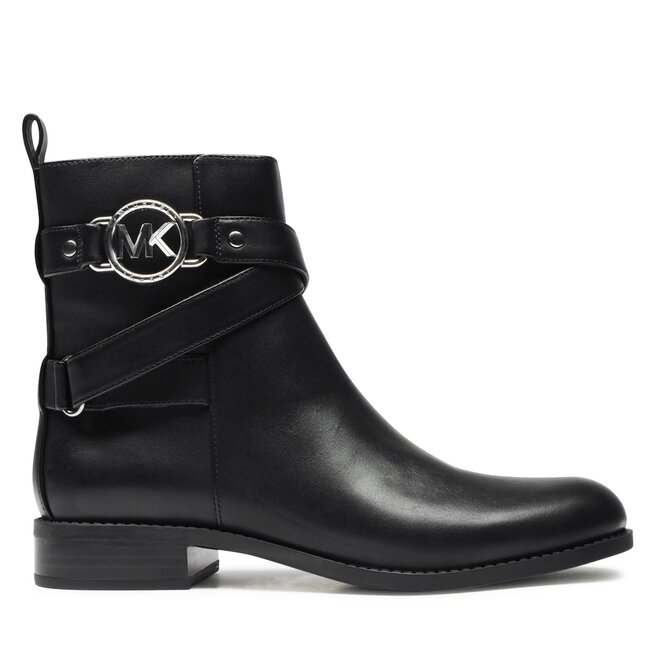 Botki MICHAEL Michael Kors Rory Flat Bootie - Czarny