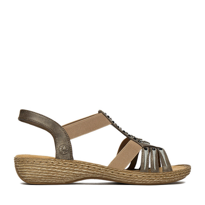 Sandały Rieker CEO-65861-45 Szary - kobiece