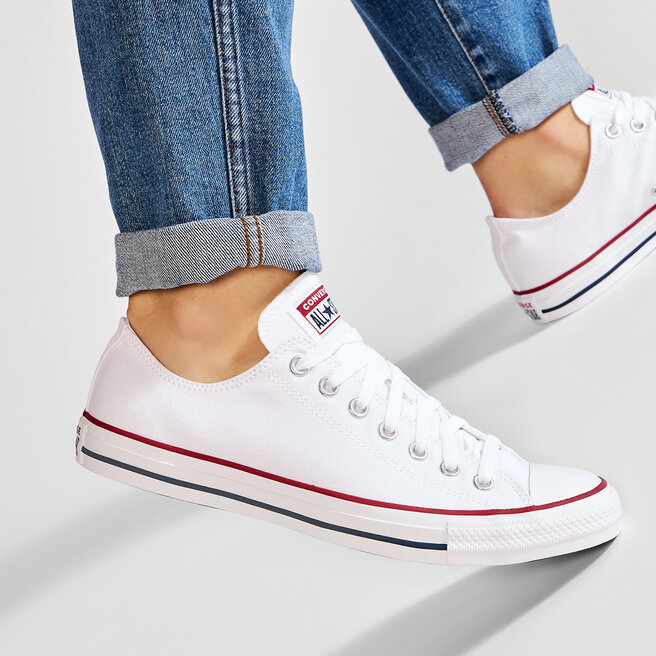 Converse Кецове Converse All Star Ox M7652C Optical White