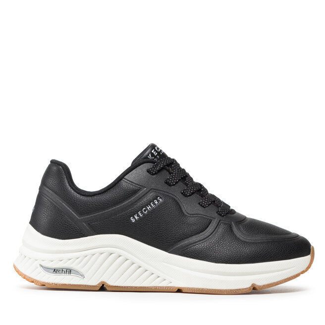 Sneakersy Skechers Mile Makers 155570/BLK Czarny - kobiece