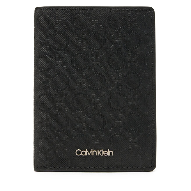 Duży Portfel Męski Calvin Klein Ck Must Mono Bifold 7cc W/Coi - Czarny