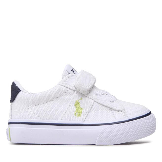 Polo Ralph Lauren Гуменки Polo Ralph Lauren Sayer Ps RF104093 White Recycled Canvas/Navy/Citron w/ Citron PP