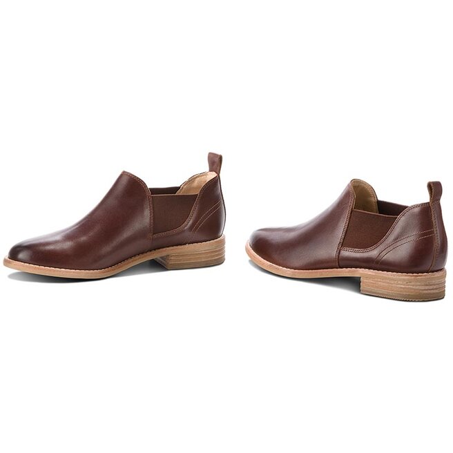 Clarks edenvale page dark tan leather deals